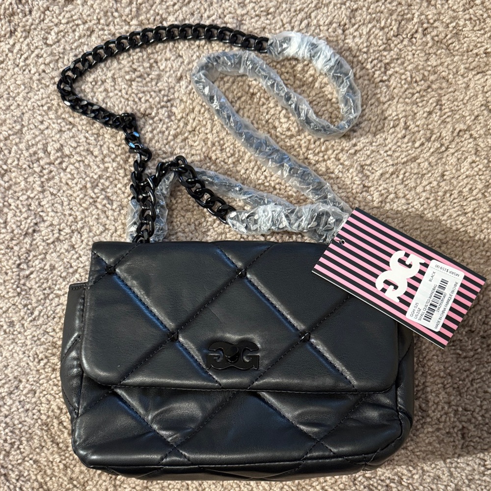 Elegant Black Quilted Crossbody Bag